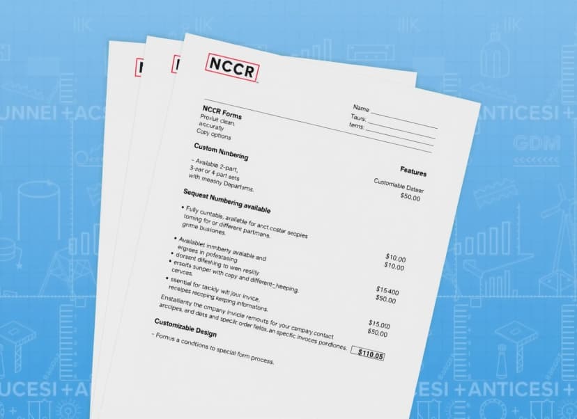 NCR Invoice Forms